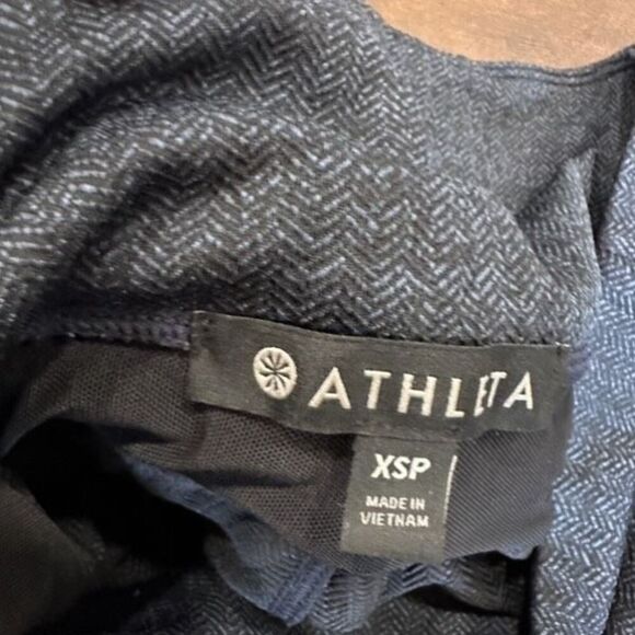 ATHLETA Herringbone Mercer Tights Leggings Pockets Navy Size XS #353504 Petite - Picture 5 of 15